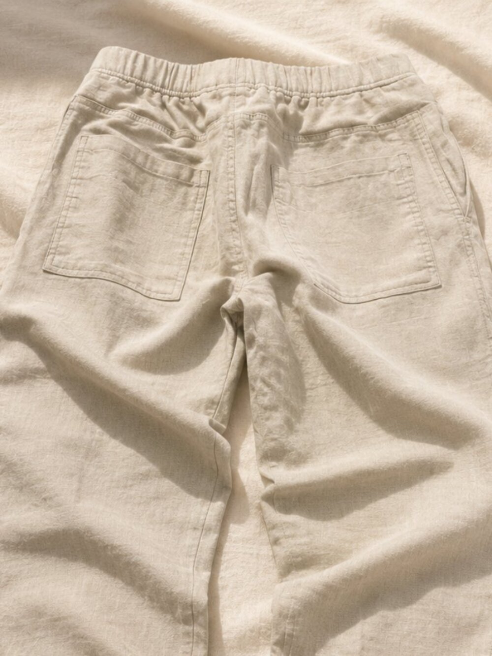 Standard James Perse Utility Drawstring Linen Straight Leg Pants 1 Small - Picture 4 of 6